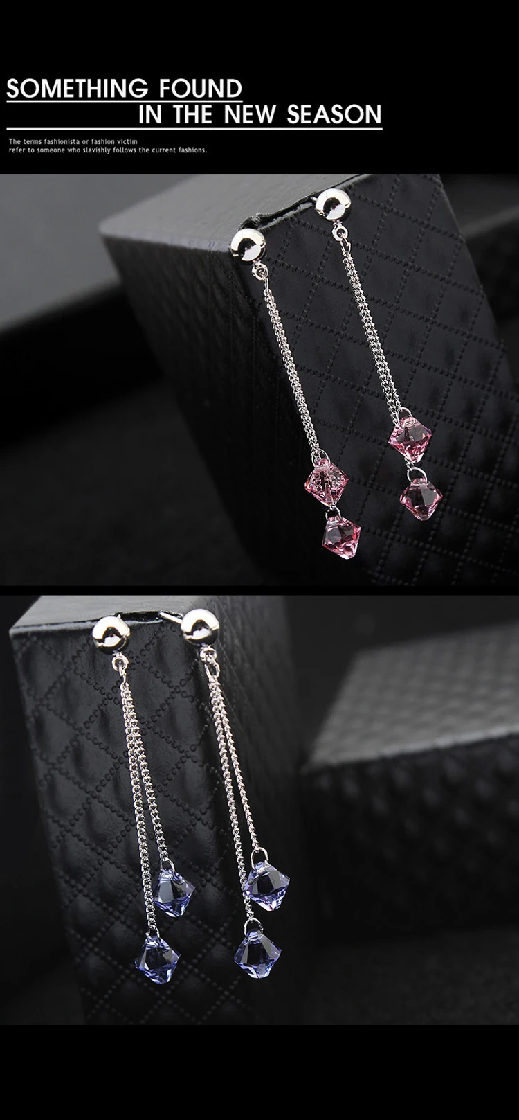 BAFFIN настоящие кристаллы Висячие серьги сделаны с элементами SWAROVSKI серебряный цвет Висячие пирсинг для женщин подарок Бохо ювелирные изделия