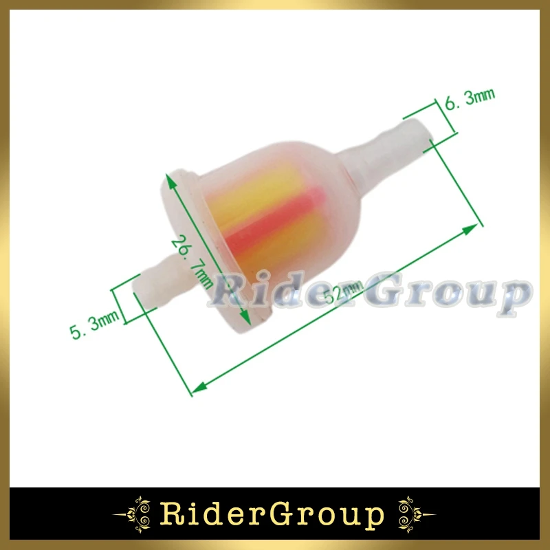 10 шт. пластиковый газовый топливный фильтр для Пита грязи мотора велосипеда