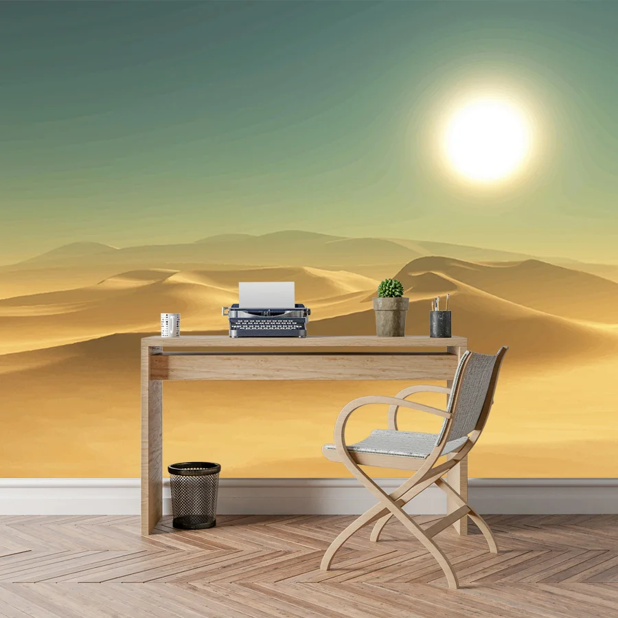 

Nature Mural 3d Wallpapers for Living Room Wall Papers Home Decoration Contact Paper Peel and Stick Wallpaper TV Desert Sunset