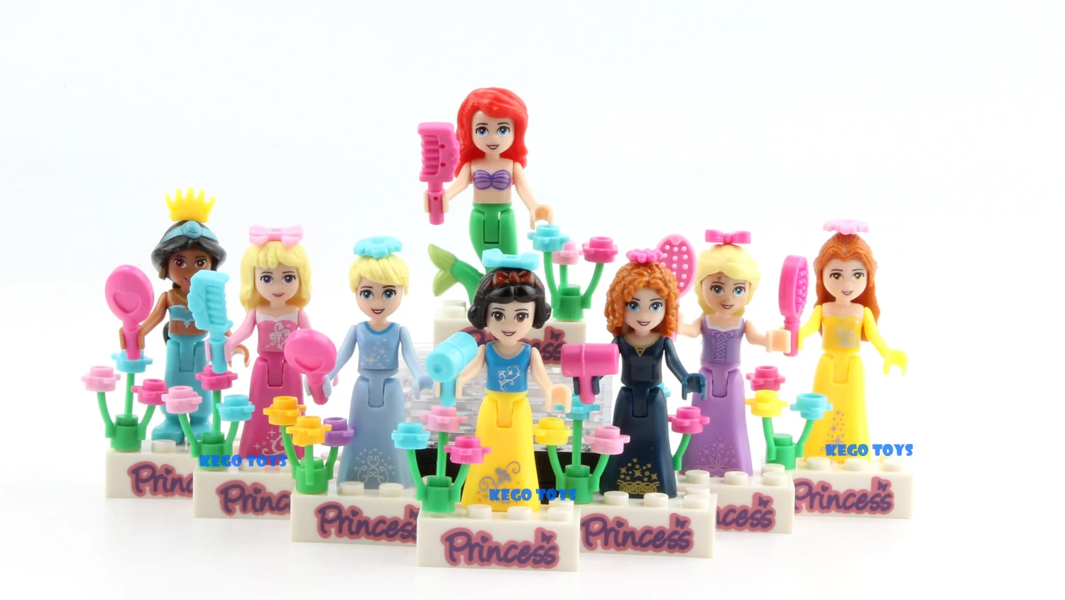 8Pcs Fairy Tale Princess Girl Model Building Doll Figures Bricks Blocks Kid Friends Children Toys Compatible | Игрушки и хобби
