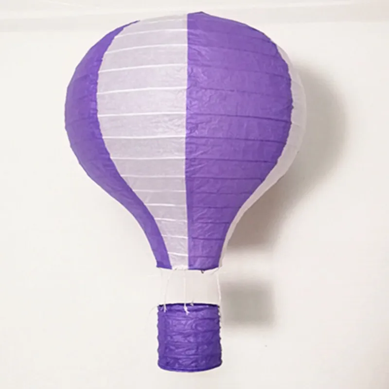 purple white 10-16 ''(25-40 см) Радужный воздушный шар бумажный фонарь бар Decora Дети День рождения Свадьба украшения вечерние принадлежности фонарь s - Цвет: purple white