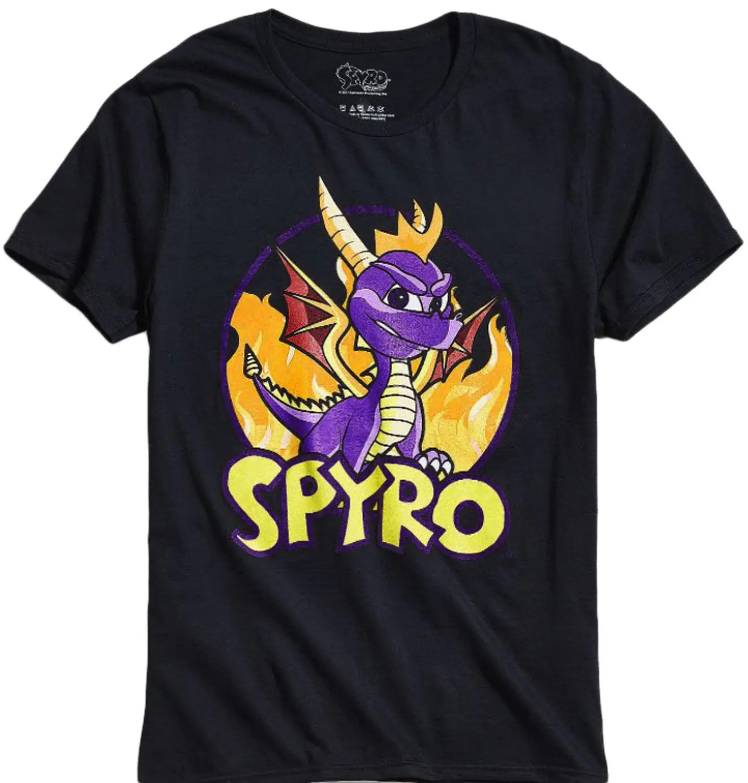 Spyro Огненный Дракон взрослая Футболка компьютерная игра Игровые приставки M 234XL с