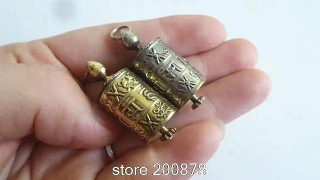 Медные медные амулеты тибетского амулета медальоны для молитвенного колеса