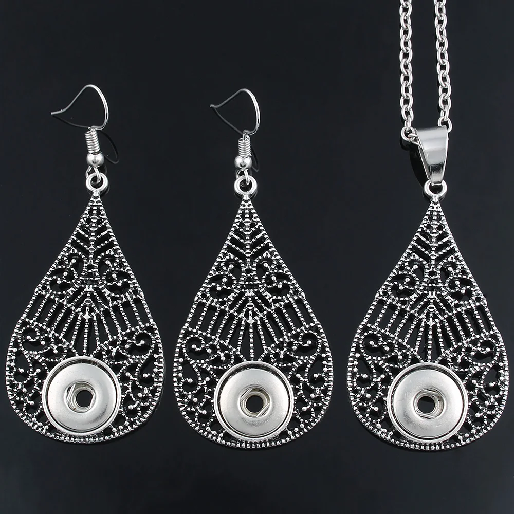 Ожерелье с подвеской в форме капли воды (12 мм) и серьги мм)|style set|drop setwomen set necklace |