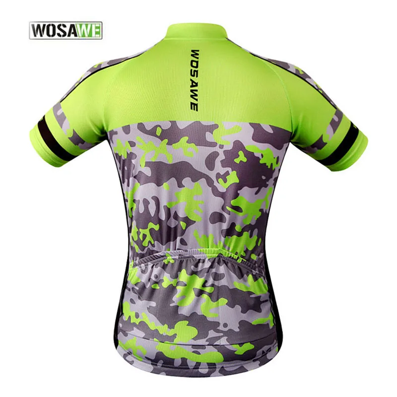 WOSAWE камуфляж Mtb Горные Джерси камуфляжная футболка Велоспорт короткий рукав