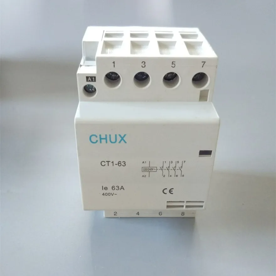 2NO + 2NC 4P CT1 63A 400v 50/ 60HZ Din rail AC контактор для дома | Обустройство