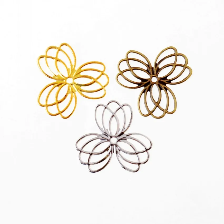 Бесплатная доставка Розничная продажа 10 шт. Цветочные филигранные оболочки