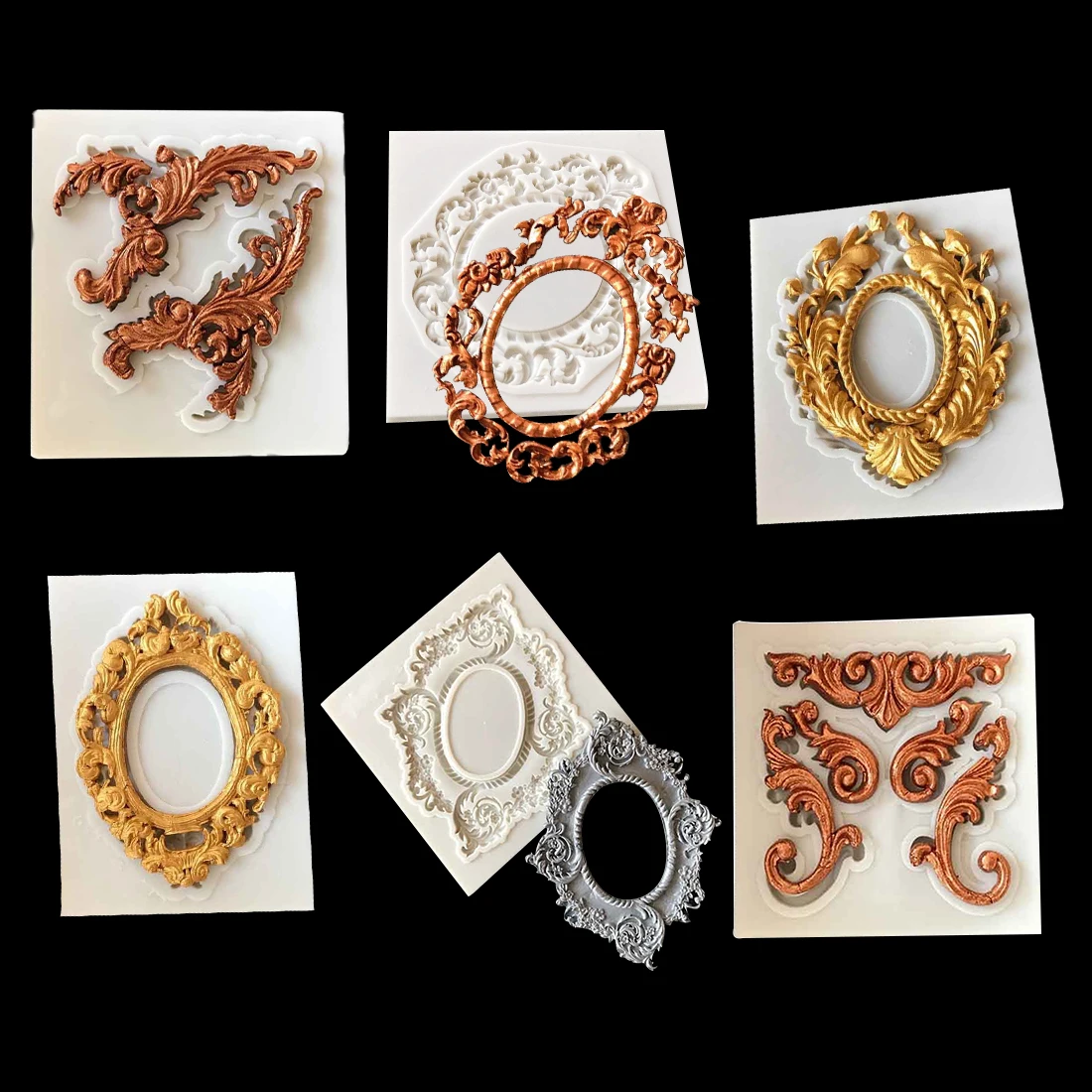 Большая распродажа форма для выпечки Sugarcraft 1 шт. торта в ретро стиле силиконовая