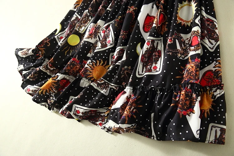 Летнее платье 2019 женское черное с цветочным принтом без рукавов ТРАПЕЦИЕВИДНОЕ