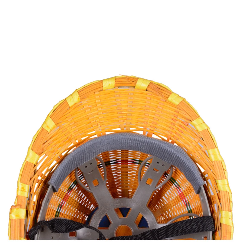 Бамбуковая Шляпа 2020 шлем летние дышащие защитные шлемы со стальной пластиной