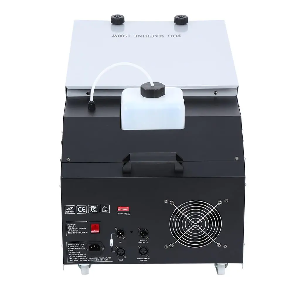 (Доставка из ЕС) 1500 Вт низкий лежащий пол излучатель дым туман машина Свадьба