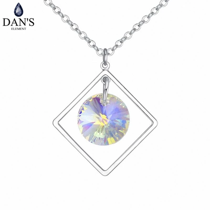 DAN'S Element бренд цвета AAA циркония микро инкрустация Мода Снежинка Кулон Цветок