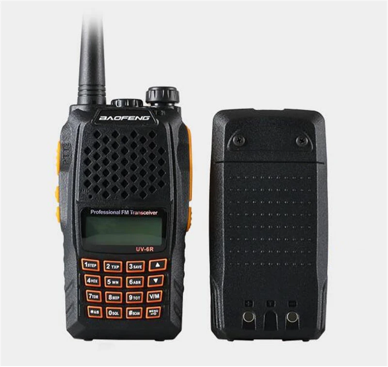 2 шт. BaoFeng UV 6R рация двухстороннее радио Pofung UV6R 5 Вт 128CH UHF/VHF двухдиапазонный