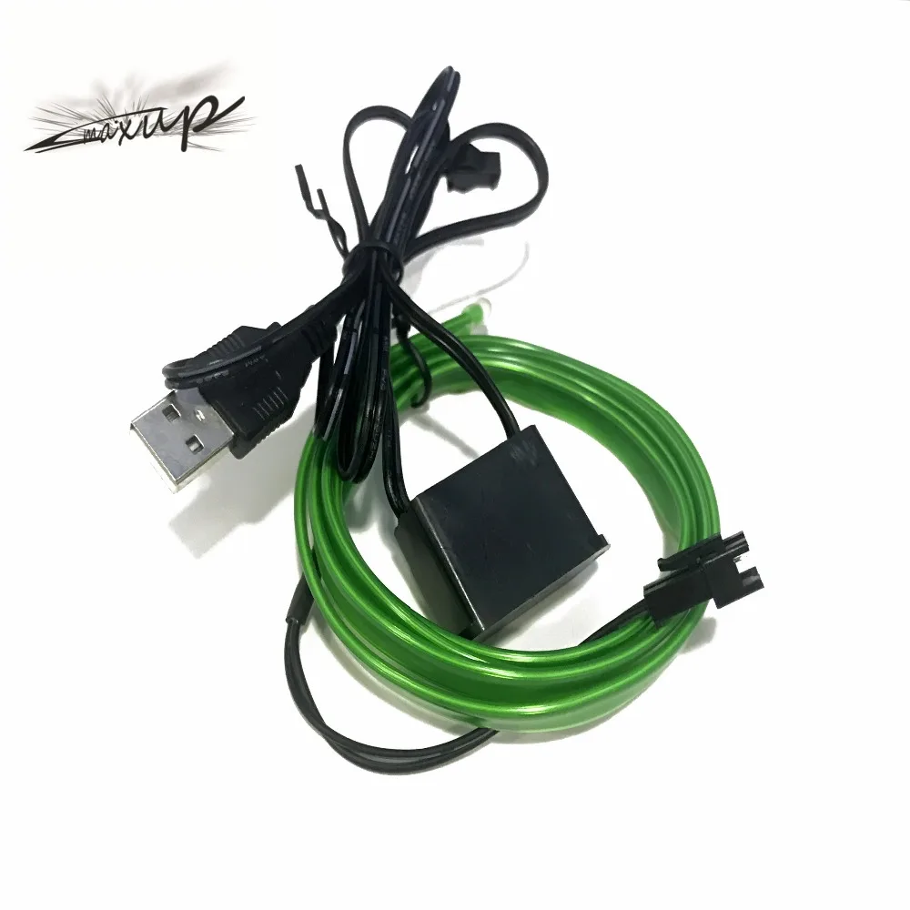 Maxup 2 метра USB 10 цветов EL line холодный свет авто украшения продукты для автомобиля