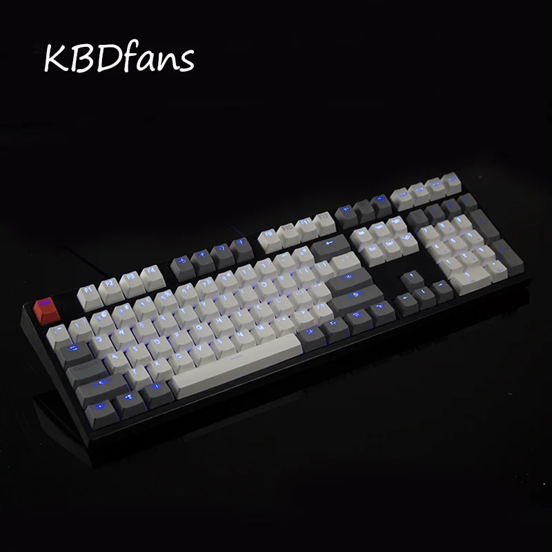 Kbdfans 108 ключ PBT двойной снимок просвечивающие с подсветкой для Corsair K65 K70 logitech G710
