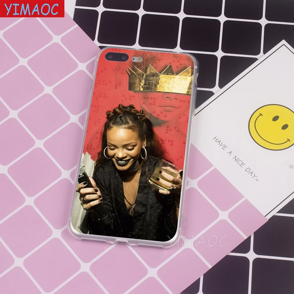 YIMAOC Rihanna Soft Case TPU Silicone Cover for iPhone 8 7 6 6S Plus 5 5S SE X XR XS 11 Pro Max Shell Cases |