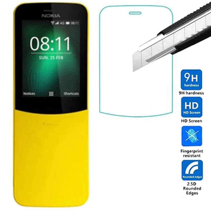 2.5D 0 3 мм 9H Premium закаленное стекло Защитная пленка для экрана Nokia 8110 4G 4G|Защитные