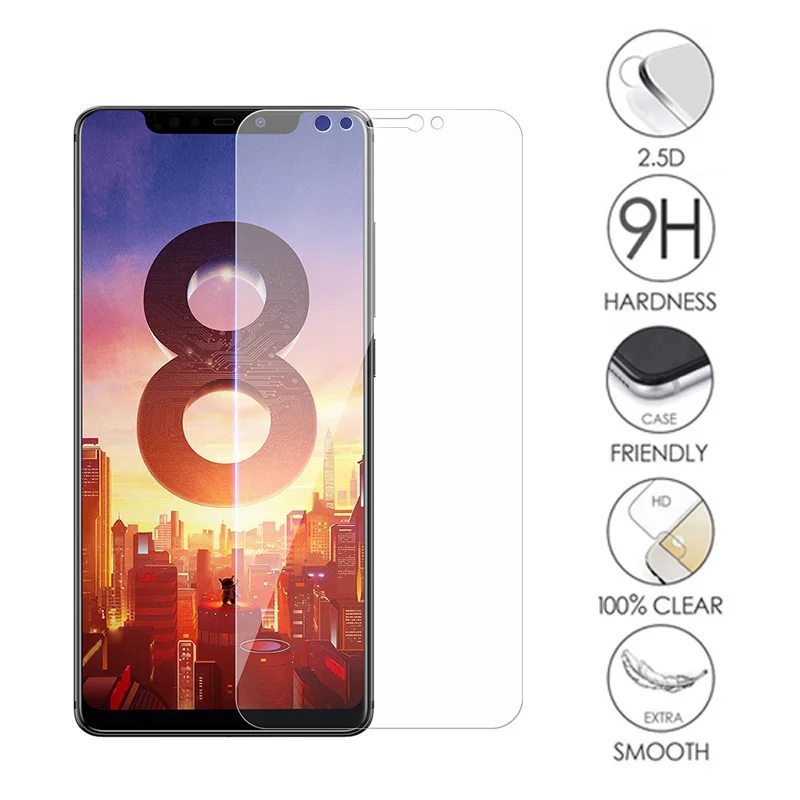 3 шт. закаленное стекло TOLIFEEL для Xiaomi Mi8 Защитная пленка экрана 9H 2.5D Mi 8 SE на