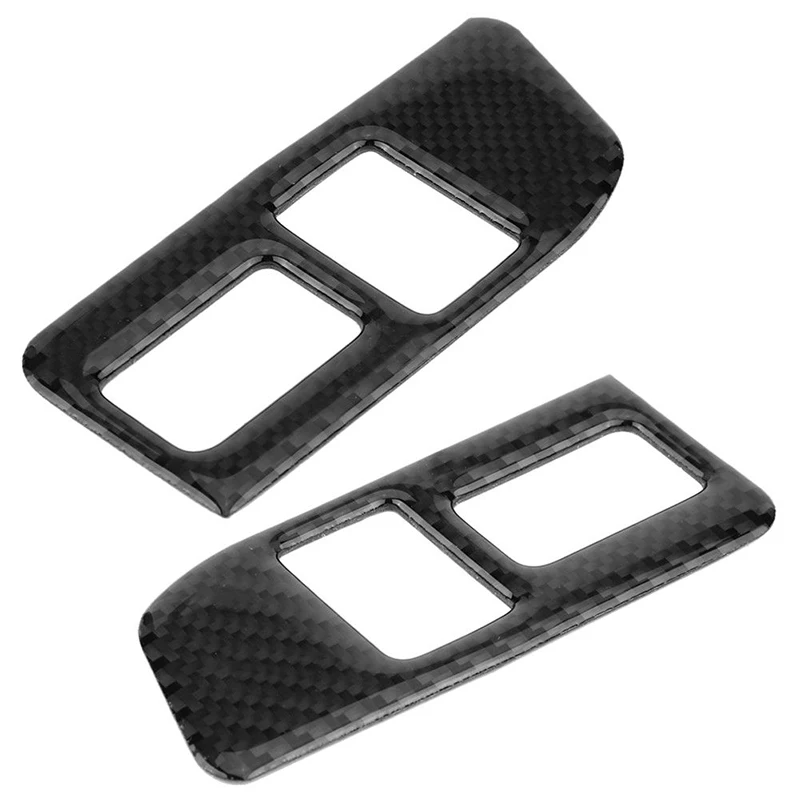 Черная рамка для кнопки переключения багажника декоративная из углеродного