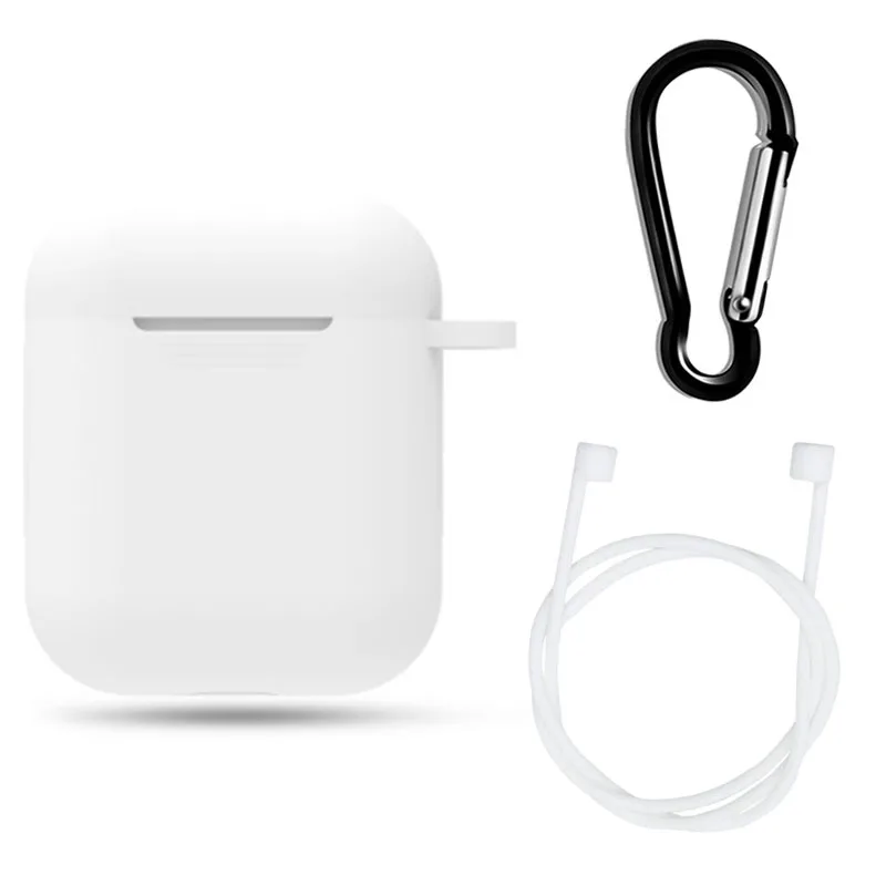 Clear Мягкий силиконовый чехол для наушников Air Pods противоударный защитный чехол для наушников водонепроницаемый для Iphone 7 8 Гарнитура - Цвет: Clear
