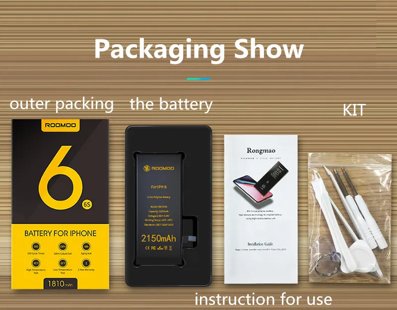 DHL 100% Оригинальная батарея мобильного телефона для iPhone 5SE реальная емкость 1600 мАч