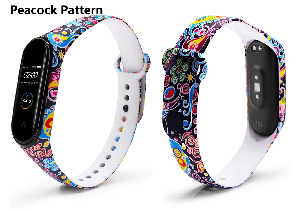 BOORUI Универсальный Miband 3 4 ремешок pulsera inteligente ремешок для xiaomi mi3 mi4 смарт-браслеты с разнообразными цветами
