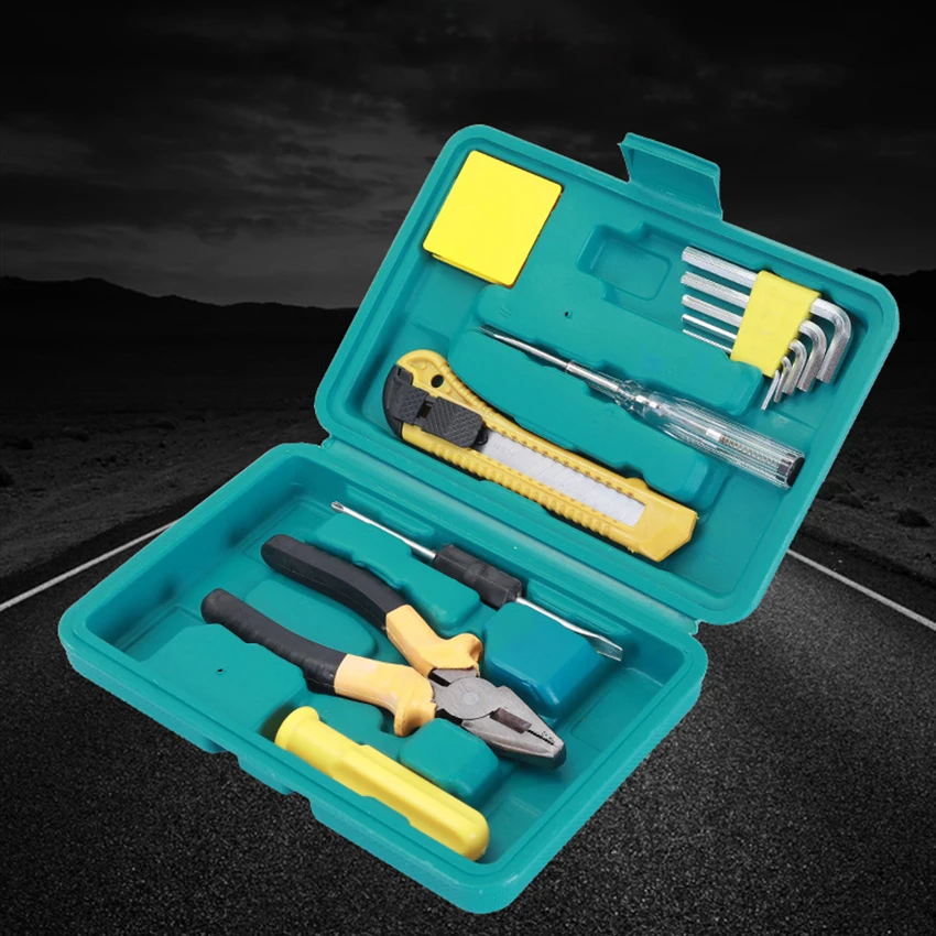 12pcs/set Combination Hand Tools Slotted Philiips Screwdriver Test Pen Piler Wrench Kit Household Repairing Customize LOGO | Инструменты