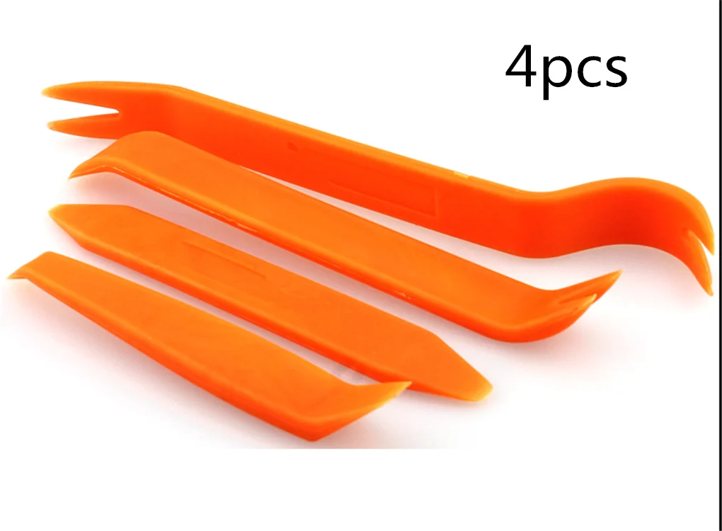 qb-Yellow-4pcs Универсальный 4 шт. автомобильный аудио инструмент для удаления дверей автозапчасти многофункциональный для VW Volkswagen Golf 7 5 6 Passat B5 B6 B7 Polo CC Tiguan - Название цвета: qb-Yellow-4pcs