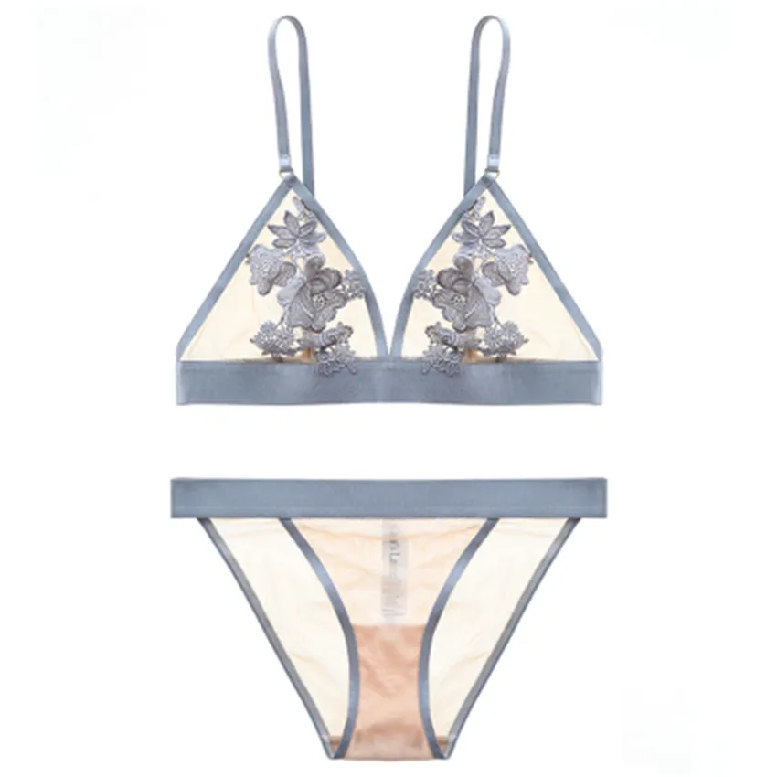 Сексуальный кружевной Беспроводной жилет Тип комплект нижнего белья