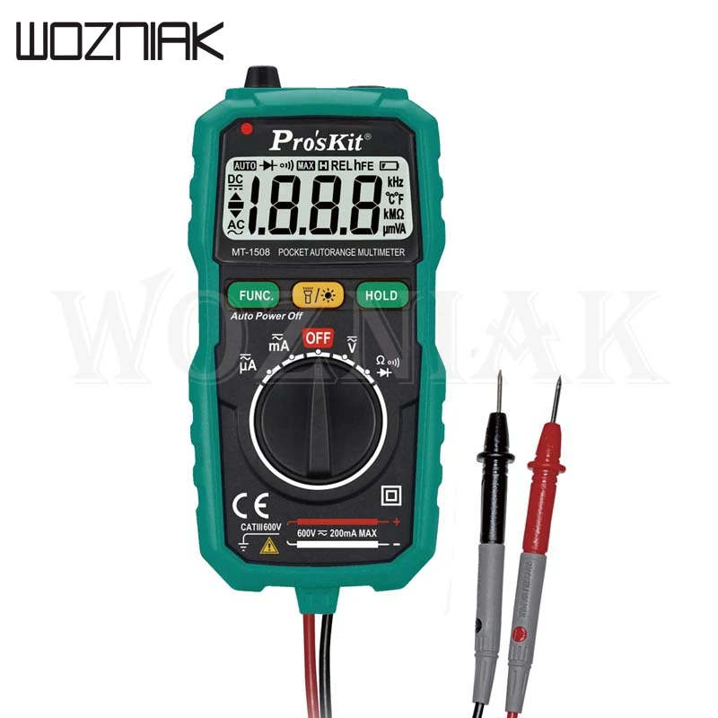Proskit MT-1210 3 1/2 Компактные цифровые мультиметры Руководство Диапазон Кепки Ом