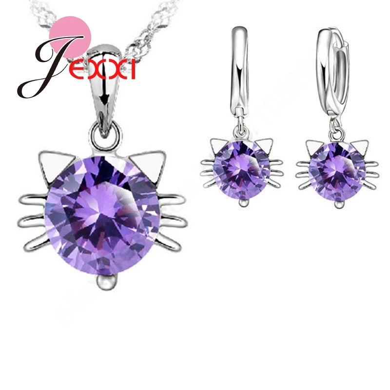 Комплект из колье и серёг серебра 925 пробы с фианитом|earring genie|earrings moonstonenecklace spacer |