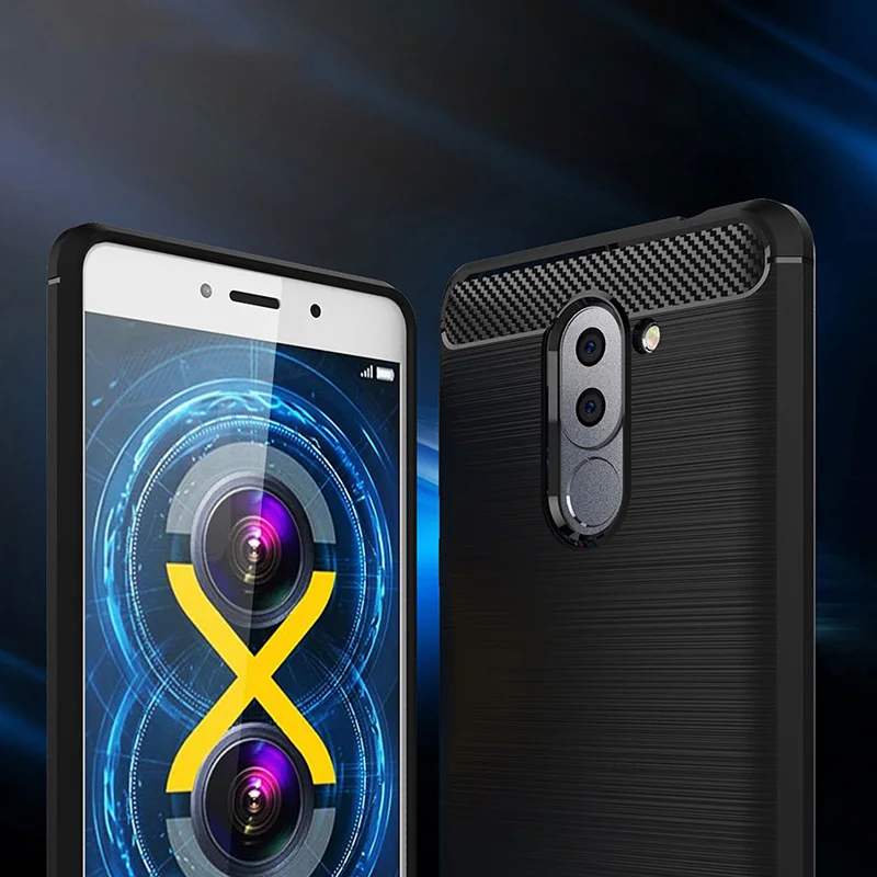 For Huawei Honor 6x Case Silicone TPU Soft Carbon Fiber Anti Knock Cover Mate 9 Lite Mobile Phone Accessories |