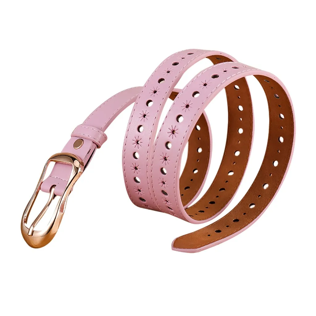 Pink Модные мужские и женские кожаные ремни с пряжкой из сплава, роскошный ремень, повседневный дизайнерский ремень высокого качества, черный ремень для джинсов - Цвет: Pink