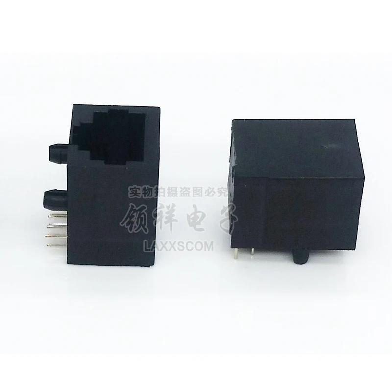 100% Новый RJ45 56 пластиковый тип 10P10C 10Pin PCB под прямым углом модульная Женская