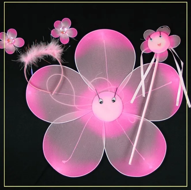 Бесплатная доставка красный синий розовый белый ангел Подсолнух крылья феи