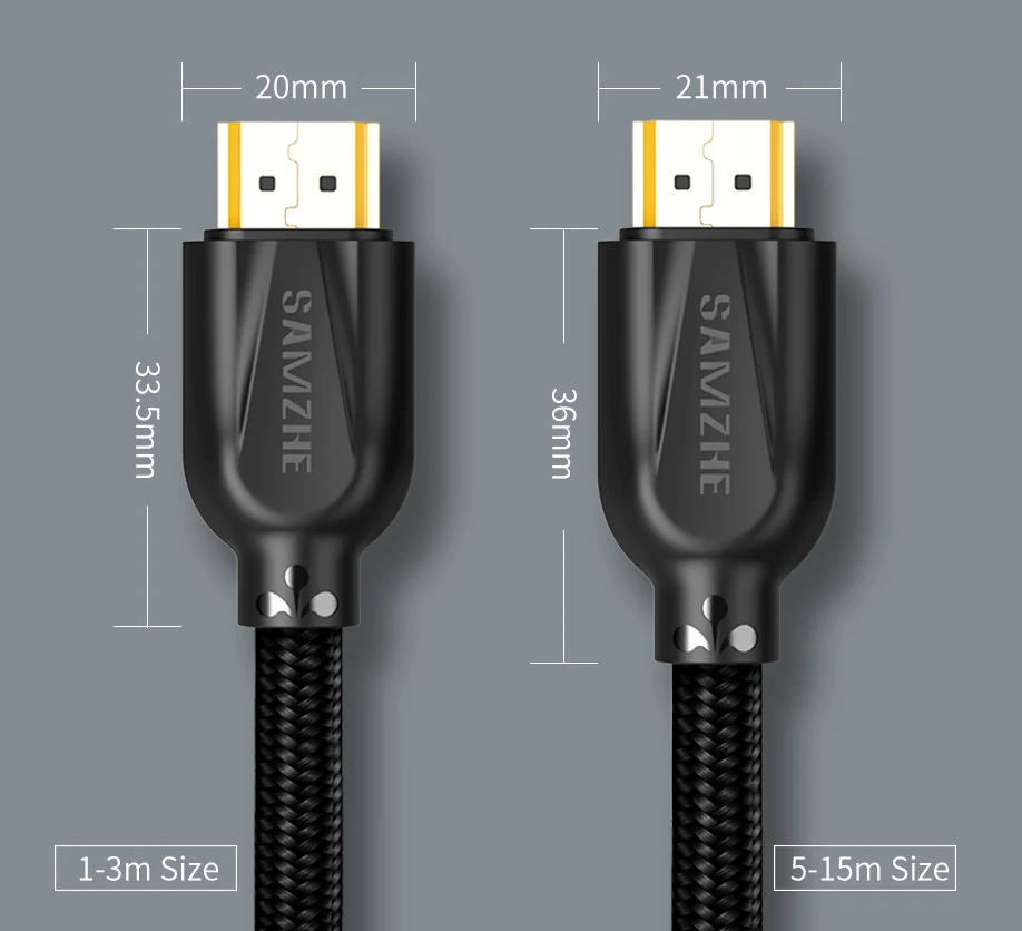 SAMZHE 4K HDMI 2,0 кабель 60 Гц Разрешение 3D Поддержка Хлопок HDMI кабель для ноутбука/tv BOX PS3 подключение к телевизору и большому экрану