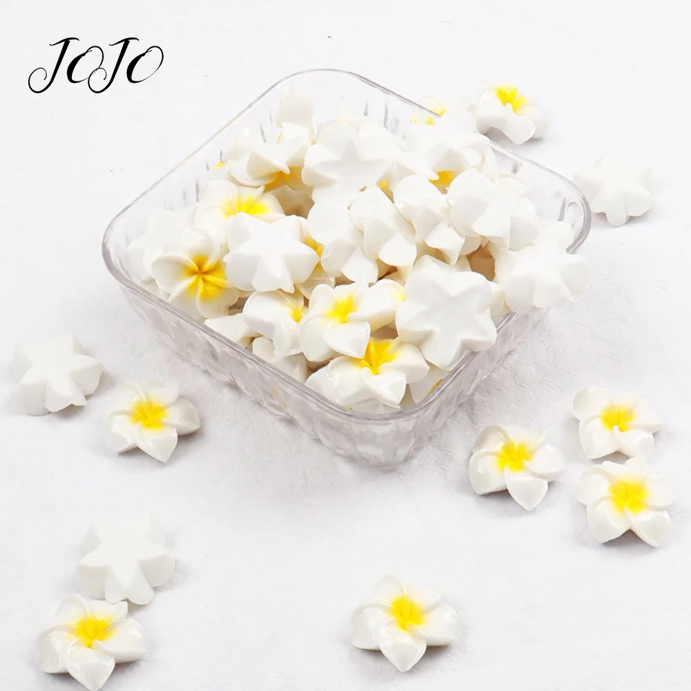 JOJO Луки 10 шт. резиновая накладка Frangipani аксессуары с рисунком резинка для волос украшение Материал материал "сделай сам" швейной