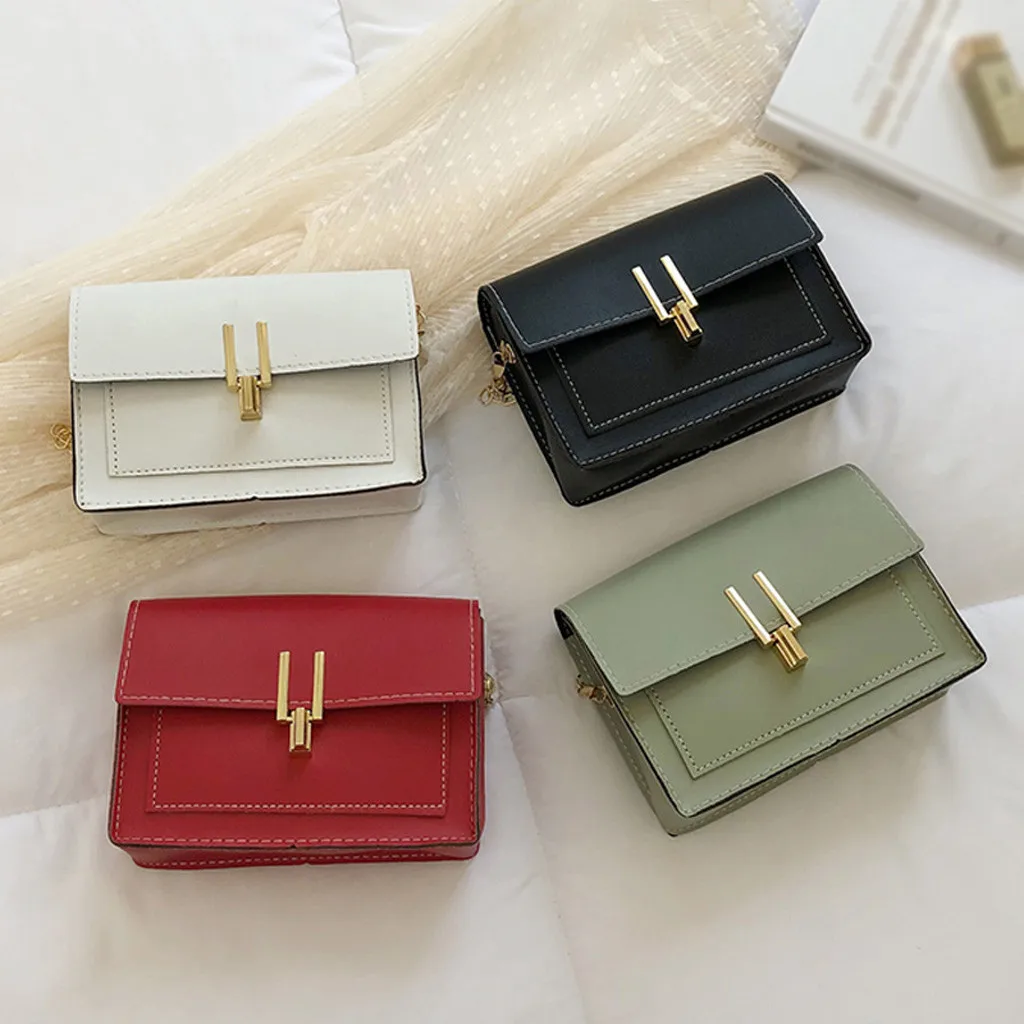 Bags for Women Fashion Hasp Solid Color Chain Shoulder Messenger Phone taschen women bolsa masculina sac femme torebka damska | Багаж и