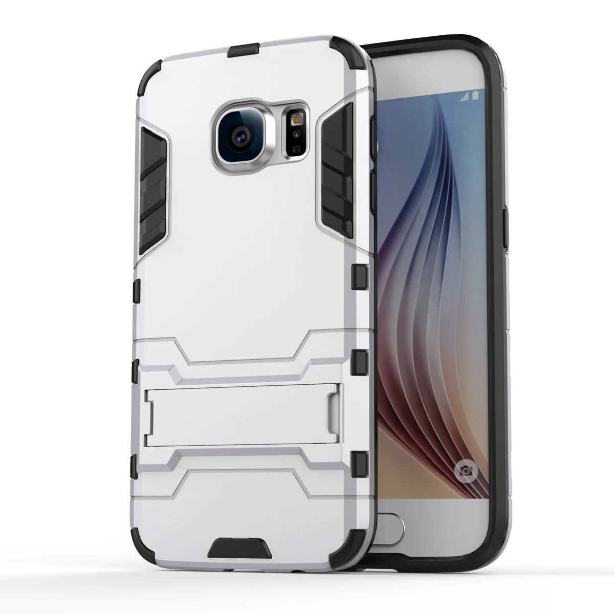 Армированный чехол для Samsung Galaxy S7 G9300 сверхпрочный гибридный жесткий мягкий