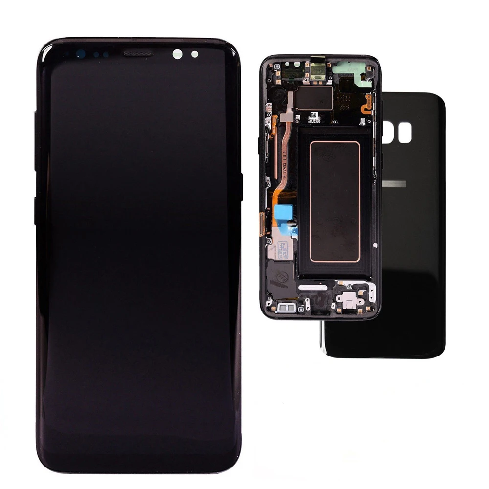 5," супер AMOLED lcd для SAMSUNG GALAXY S8 lcd дисплей сенсорный экран дигитайзер в сборе для SAMSUNG S8 G950F G955 G955F G955A lcd