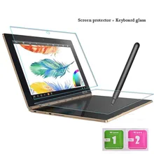 Закаленное стекло + клавиатура для Lenovo Yoga Book 10 1 дюйма защитное на