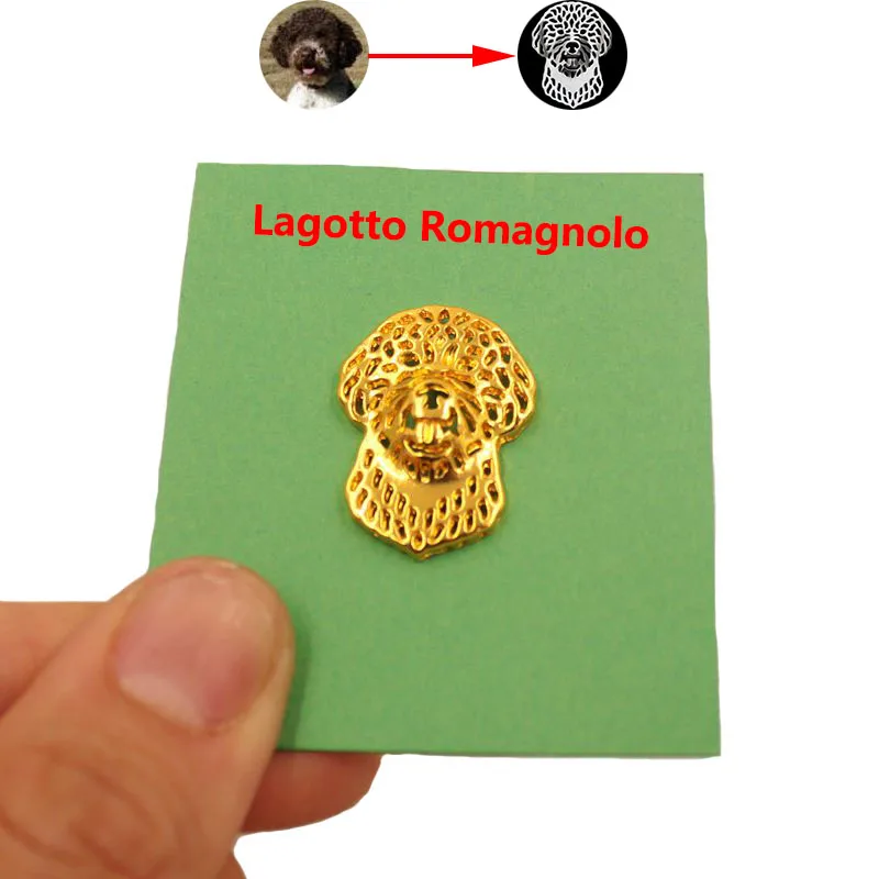 Броши и булавки Mdogm Lagotto Romagnolo в виде собаки металлические маленькие значки на