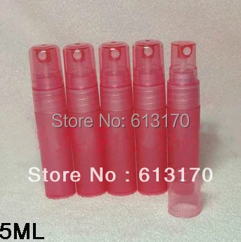 5 мл Пластик флаконы для духов 5cc пустые бутылки спрей розовый Портативный мини