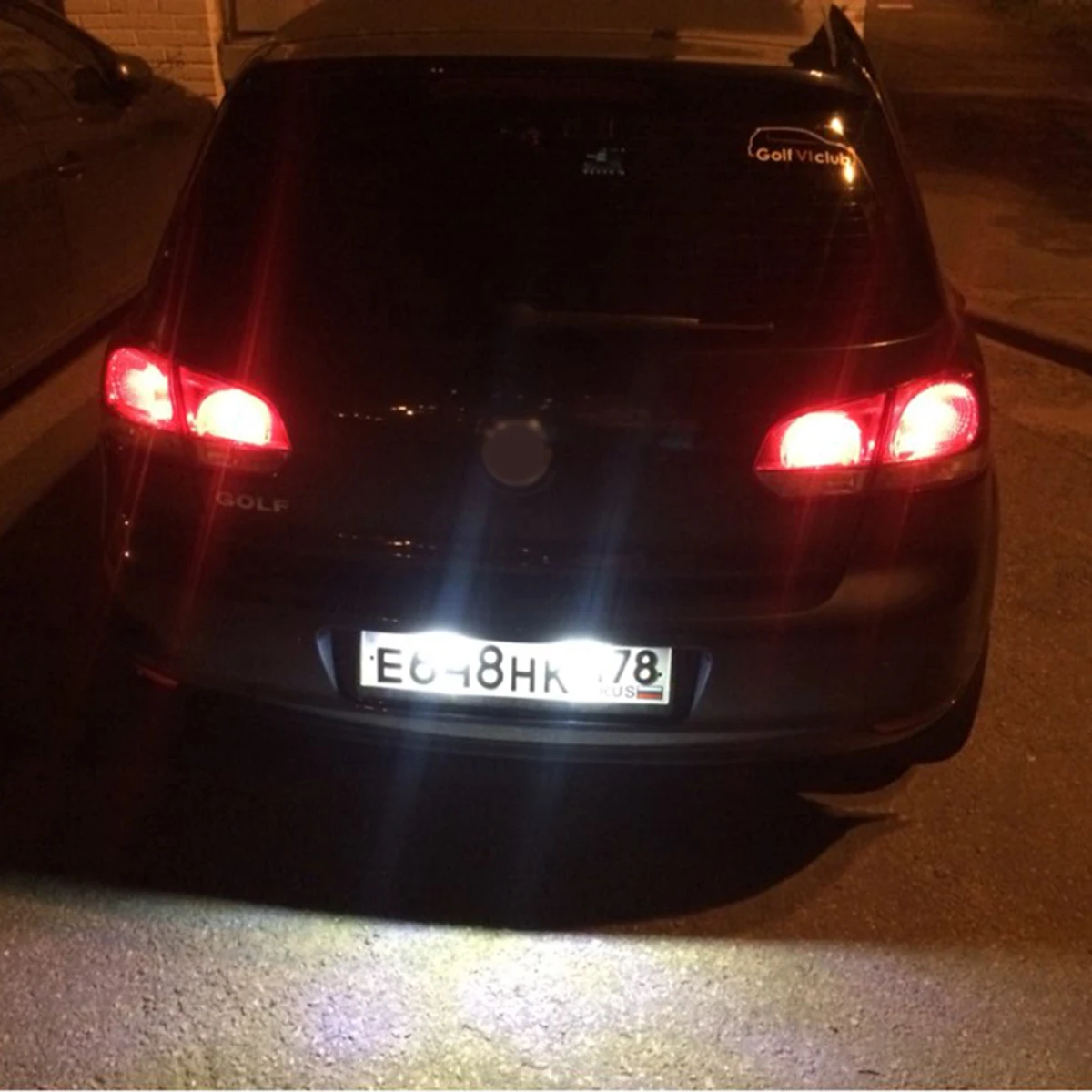 2 шт 12V светодиодный номерной знак светильник противотуманные огни для VW GOLF 4 5 6 7