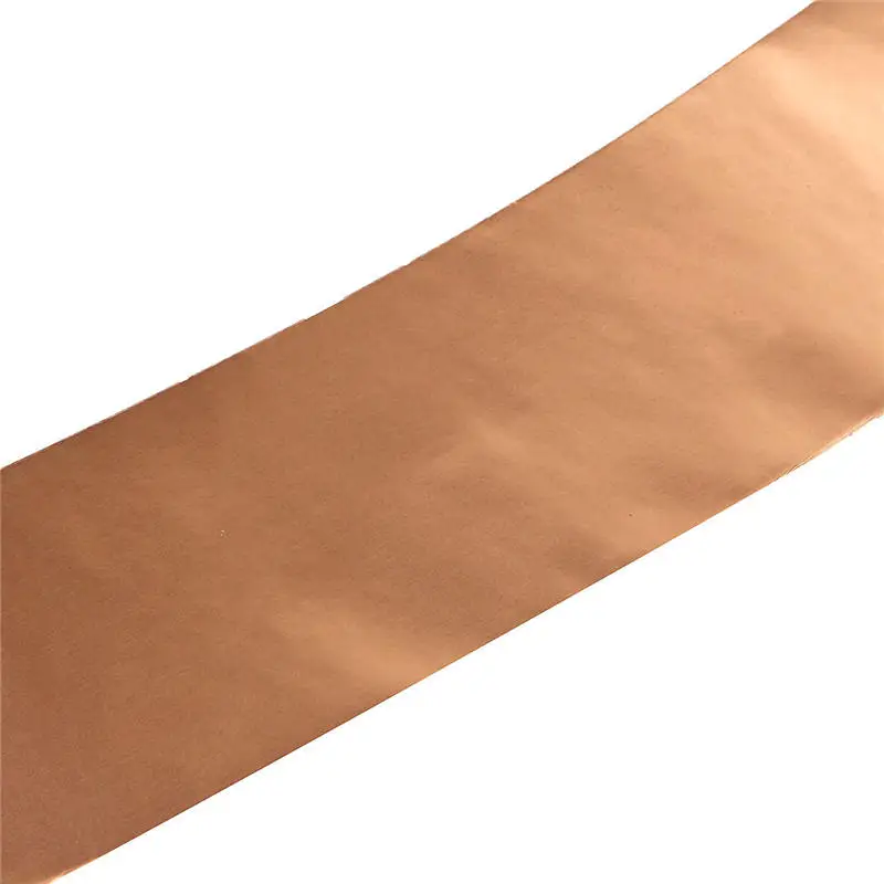 100mm x 5M Adhesive Single Face Electric Conduction Copper Foil Tape EMI Shielding Guitar Slug and Snail Barrier | Обустройство дома