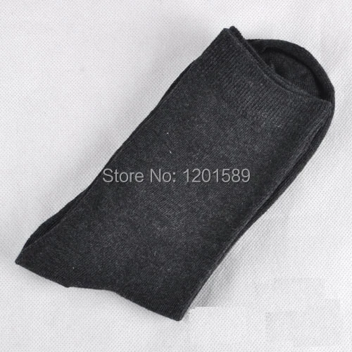 Бесплатная доставка хлопковые носки Классические однотонные мужские черные