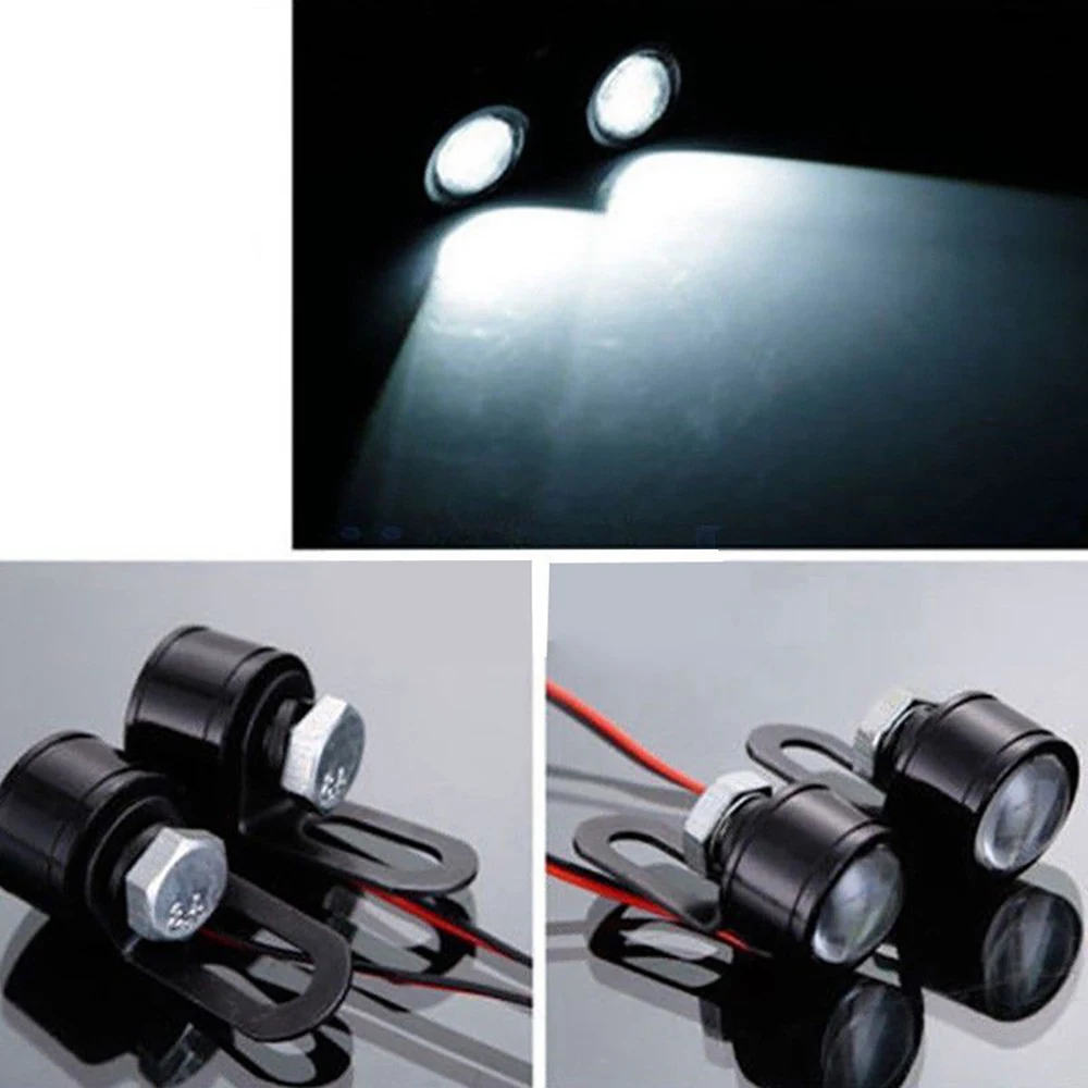 Купи Motorcycle led fog Lamp 2PCS foglights 12 v led lamp for cars motorcycle auxiliary Headlight White Light Spotlight Driving Lamp за 96 рублей в магазине AliExpress