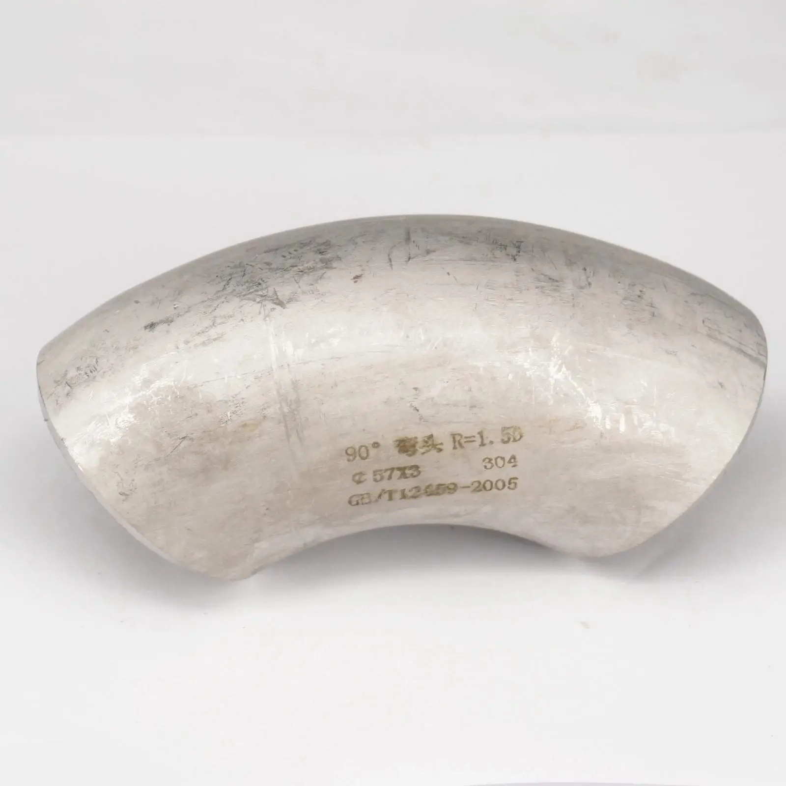 Фото 57x3 мм O/DxThickness 304 нержавеющая сталь 90 градусов колено Стыковая сварная труба 57x3 мм O/DxThickness 304 нержавеющая сталь 90 градусов колено Стыковая сварная труба