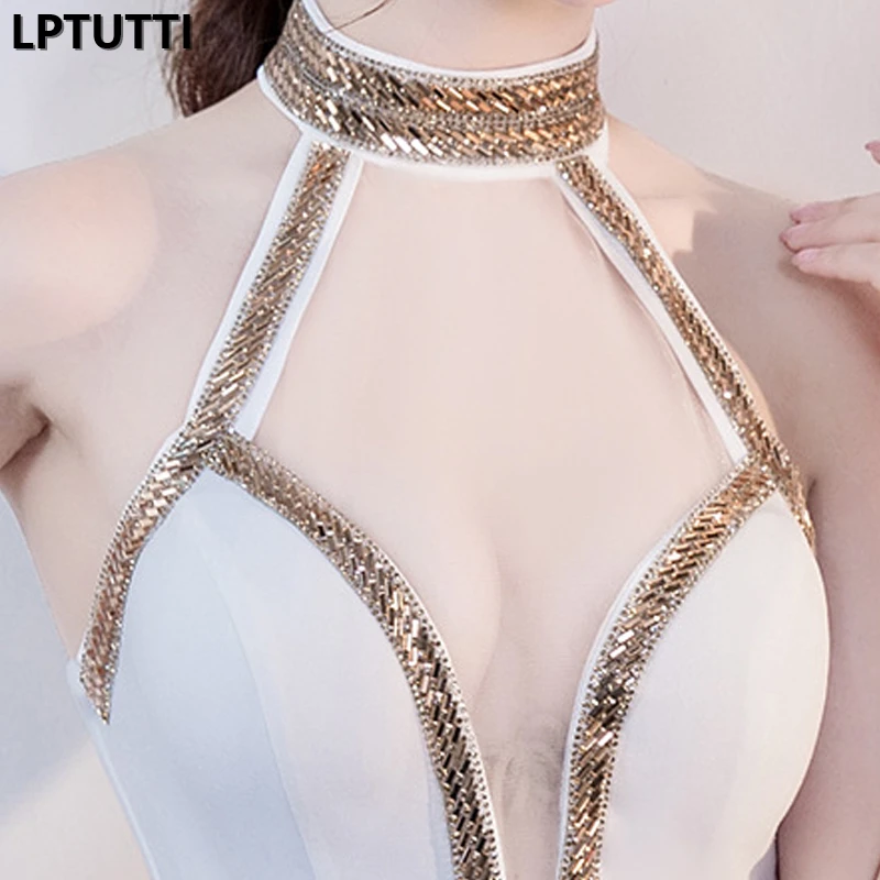 LPTUTTI Sequin New For Women Elegant Date Ceremony Party Prom Gown Formal Gala Luxury Long Evening Dress | Свадьбы и торжества
