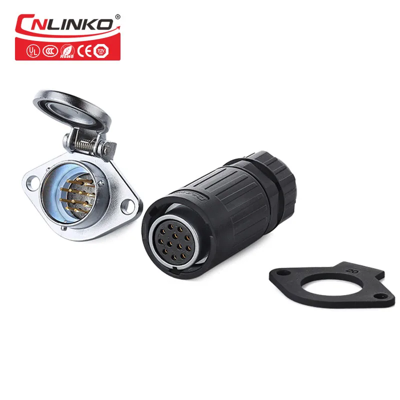 Cnlinko 12pin 5A ip67 кабельный разъем Быстрый штекер водонепроницаемый Электрический